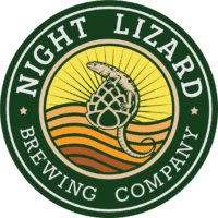 Night lizard brewing company logo.